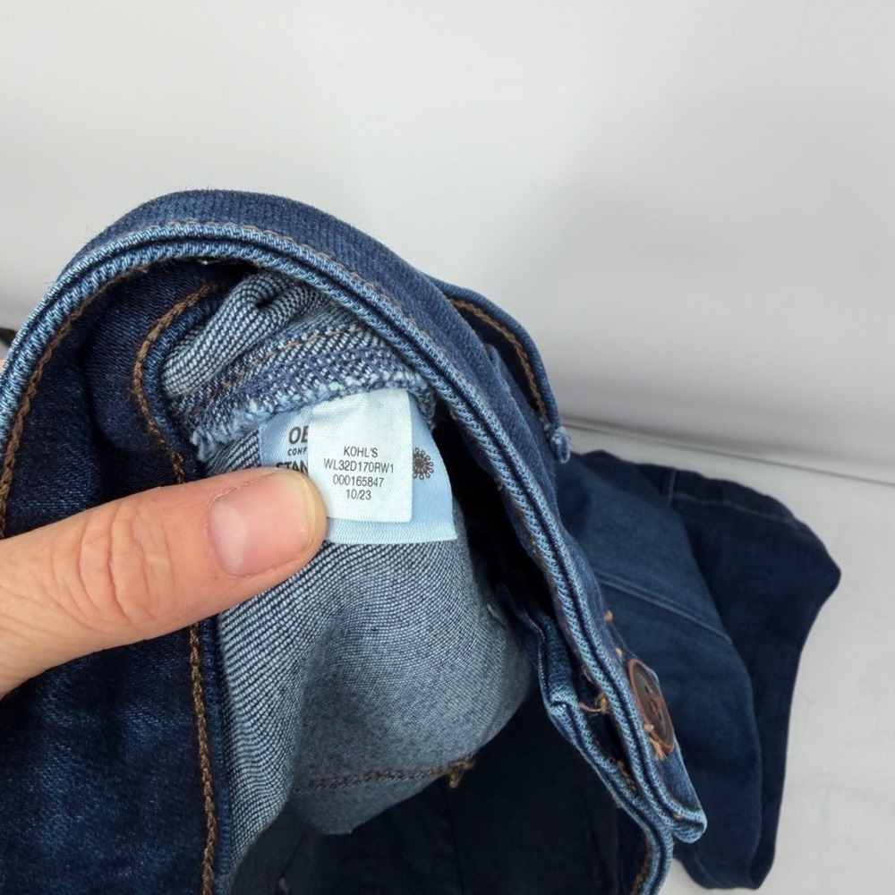 LC Lauren Conrad Wide Leg Jeans High Rise Patch Pocket Denim Blue Size 14 - Picture 8 of 10